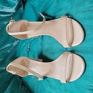 Stuart Weitzman block heels strappy sandals